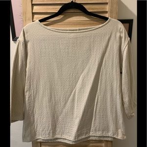 Eileen Fisher Reversible 100% Organic Cotton Top